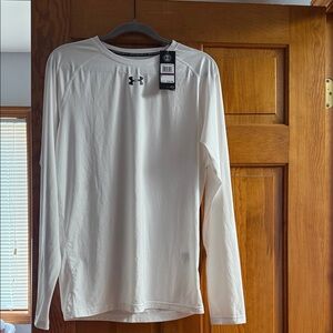 Under Armour Men’s Long Sleeve Training Tee - White